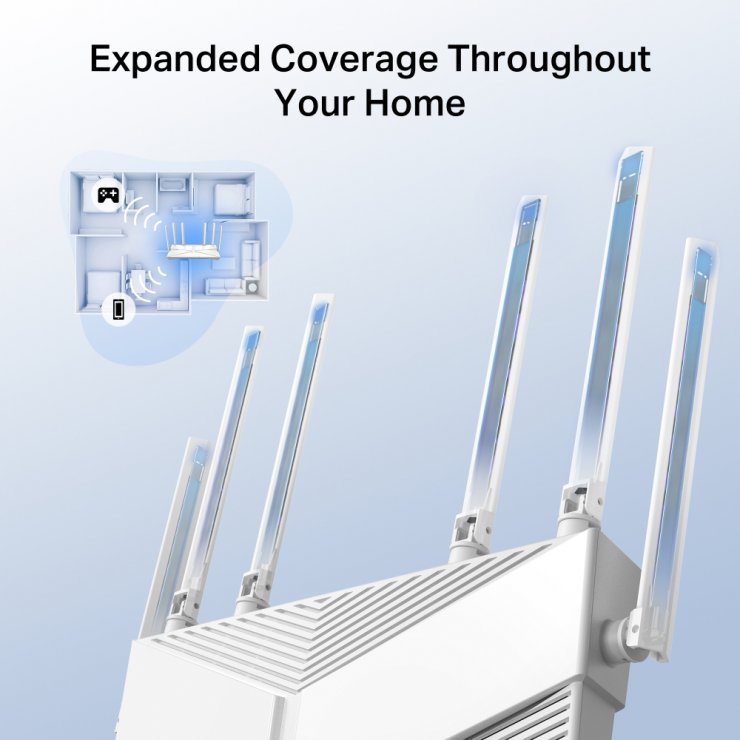 Imagine Router Wi-Fi Gigabit Dual Band AX3000, TP-LINK ARCHER AX56